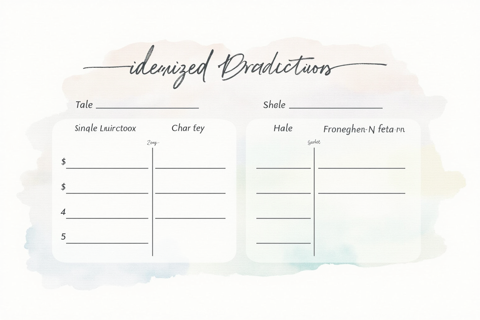 Itemized deduction worksheet with charity mortgage interest and state tax categories